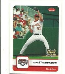 Ryan Zimmerman Baseball Cards 2006 Fleer Prices