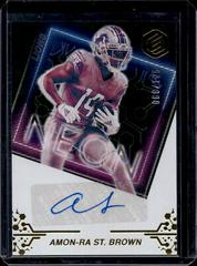 Amon Ra St. Brown #NS-AR Football Cards 2022 Panini Elements Neon Signs Autographs Prices