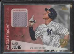 Aaron Judge [150th Anniversary] Baseball Cards 2019 Topps Major League Material Prices