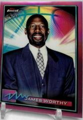 James Worthy [Pink Refractor] #42 Basketball Cards 2021 Topps Finest Prices