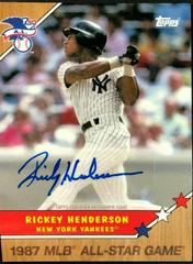 Rickey Henderson #1987A-RH Baseball Cards 2017 Topps 1987 Autographs Prices