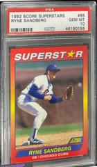 Ryne Sandberg #85 Baseball Cards 1992 Score Superstars Prices