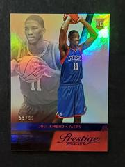 Joel Embiid [Premium Bonus Shots Blue] Basketball Cards 2014 Panini Prestige Prices