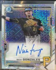 Nick Gonzales #BCMA-NG Baseball Cards 2021 Bowman Chrome Mega Box Mojo Autographs Prices