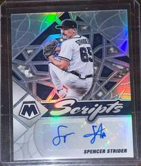 Spencer Strider #SC-SS Baseball Cards 2022 Panini Mosaic Scripts Autographs Prices