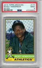 Rickey Henderson [Silver] #177 Baseball Cards 2015 Topps Archives Prices