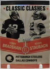 Roger Staubach, Terry Bradshaw Football Cards 2022 Panini Classics Clashes Prices