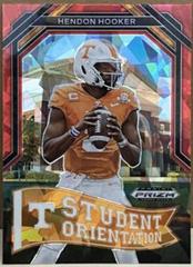 Hendon Hooker [Red Ice] #SO-5 Football Cards 2023 Panini Prizm Draft Picks Student Orientation Prices