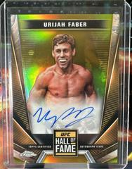 Urijah Faber [Gold Refractor] #HFA-UFA Ufc Cards 2024 Topps Chrome UFC Hall of Fame Autograph Prices