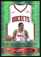 Jabari Smith Jr. [Green Pulsar] #25 Basketball Cards 2022 Panini Contenders Optic Uniformity Prices