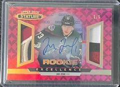 Jan Jenik [Autograph Patch Red] #RE-25 Hockey Cards 2021 Upper Deck Stature Rookie Excellence Prices
