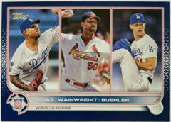 Urias, Wainwright, Buehler [Royal Blue] Baseball Cards 2022 Topps Prices