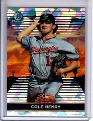 Cole Henry [Atomic] #AFLS-29 Baseball Cards 2022 Bowman Chrome 2021 AFL Fall Stars Prices