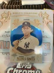 Aaron Judge [Blue Refractor] #126 Baseball Cards 2021 Topps Allen & Ginter Chrome Prices
