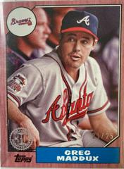 Greg Maddux [Mini Red] #87-80 Baseball Cards 2017 Topps 1987 Prices