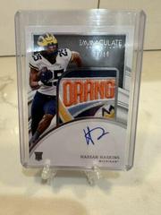 Hassan Haskins [Patch Autograph Bowl Logo 2] #100 Football Cards 2022 Panini Immaculate Collegiate Prices
