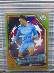 Jack Grealish [Gold] Soccer Cards 2021 Topps Finest UEFA Champions League Prized Footballers Prices