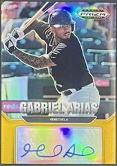 Gabriel Arias [Gold] #AU-AR Baseball Cards 2022 Panini Prizm Draft Picks Autographs Prices