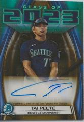 Tai Peete [Gold] #23A-TP Baseball Cards 2023 Bowman Draft Class of Autographs Prices