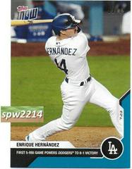 Enrique Hernandez [Blue] #6 Baseball Cards 2020 Topps Now Prices