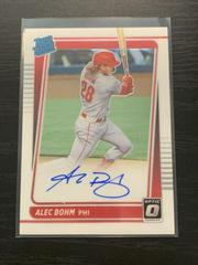 Alec Bohm Baseball Cards 2021 Panini Donruss Optic Rated Rookie Signatures Prices