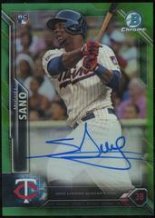 Miguel Sano [Green Refractor] Baseball Cards 2016 Bowman Chrome Rookie Autographs Prices