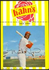 Mack Jones [Reds] Baseball Cards 1968 Kahn's Wieners Prices