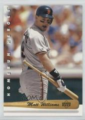 Matt Williams #HR21 Baseball Cards 1993 Upper Deck Homerun Heroes Prices