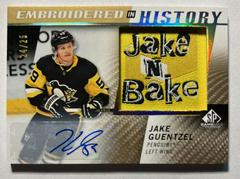 Jake Guentzel [Autograph] Hockey Cards 2021 SP Game Used Embroidered in History Prices