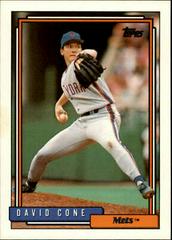 David Cone #195 Baseball Cards 1992 Topps Prices