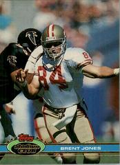 Brent Jones [Super Bowl XXVI] Football Cards 1991 Stadium Club Prices