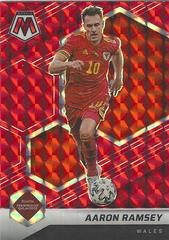 Aaron Ramsey [Reactive Red] Soccer Cards 2021 Panini Mosaic Road to FIFA World Cup Prices