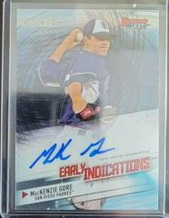 MacKenzie Gore #EIA-MG Baseball Cards 2018 Bowman's Best Early Indications Autographs Prices