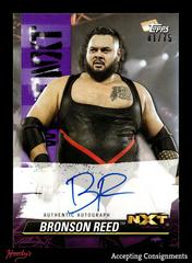 Bronson Reed [Purple] #A-BR Wrestling Cards 2021 Topps WWE We Are NXT Autographs Prices