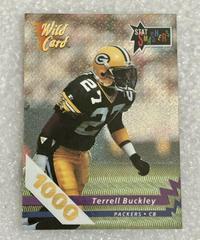 Terrell Buckley [1000 Stripe] Football Cards 1992 Wild Card Stat Smashers Prices