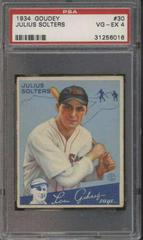 Julius Solters #30 Baseball Cards 1934 Goudey Prices