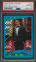 Jay Z [Blue Xfractor] Basketball Cards 2005 Topps Chrome Prices