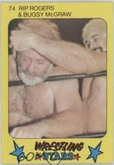 Rip Rogers, Bugsy McGraw Wrestling Cards 1986 Monty Gum Wrestling Stars Prices