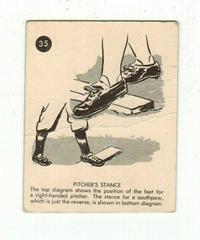 Pitchers Stance #35 Baseball Cards 1952 Parkhurst Frostade Prices