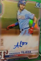 Anderson Tejeda [Green Refractor] #BCRA-AT Baseball Cards 2021 Bowman Chrome Rookie Autographs Prices