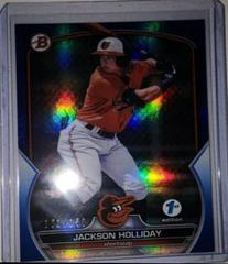 Jackson Holliday [Blue] Baseball Cards 2023 Bowman 1st Edition Prices