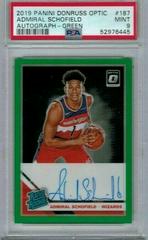 Admiral Schofield [Autograph Green] #187 Basketball Cards 2019 Panini Donruss Optic Prices