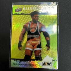Powerhouse Hobbs [Yellow Green] Wrestling Cards 2022 Upper Deck Allure AEW Color Flow Prices