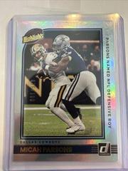 Micah Parsons [Holo] #H-MP Football Cards 2022 Panini Donruss Highlights Prices