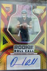 Desmond Ridder [Gold] #RCS-DR Football Cards 2022 Panini Certified Rookie Roll Call Signatures Prices