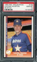 Leaving Houston [In Style] Baseball Cards 1992 Pacific Nolan Ryan Prices