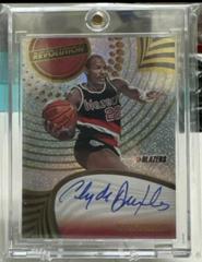 Clyde Drexler #48 Basketball Cards 2023 Panini Revolution Autograph Prices