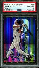 Derek Jeter [Row 2] #22 Baseball Cards 1999 Flair Showcase Prices