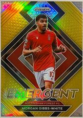 Morgan Gibbs White [Gold] #17 Soccer Cards 2022 Panini Prizm Premier League Emergent Prices