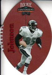 Pat Johnson [Red] #8 Football Cards 1998 Playoff Contenders Leather Prices